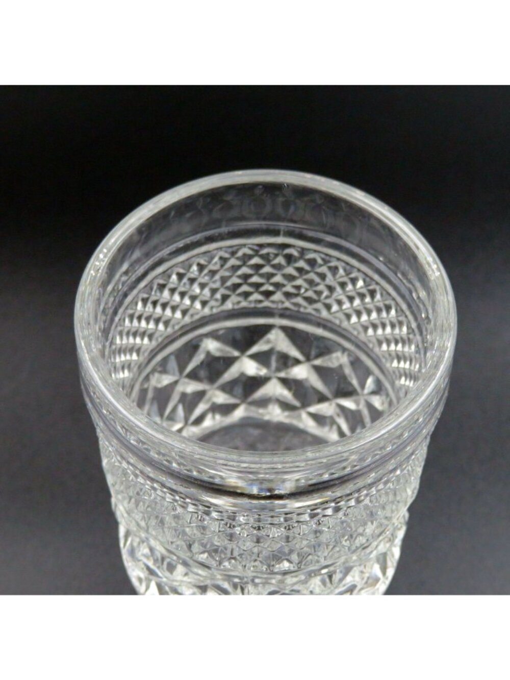 Anchor Hocking Wexford Set of 4 Criss-Cross Pattern Claret Wine - Picture 8 of 9